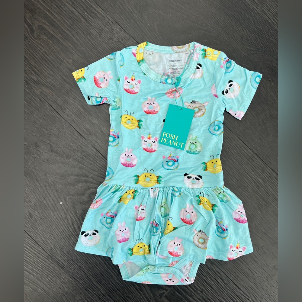 Posh Peanut body suit with twirl skirt